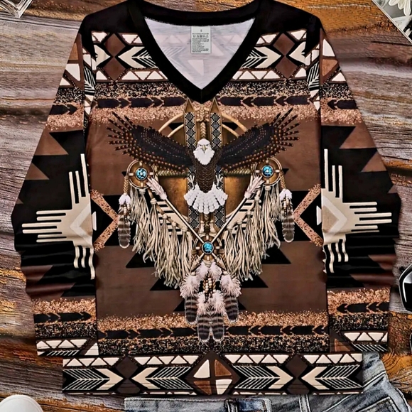 Western vintage eagle print t-shirt - Picture 2 of 4